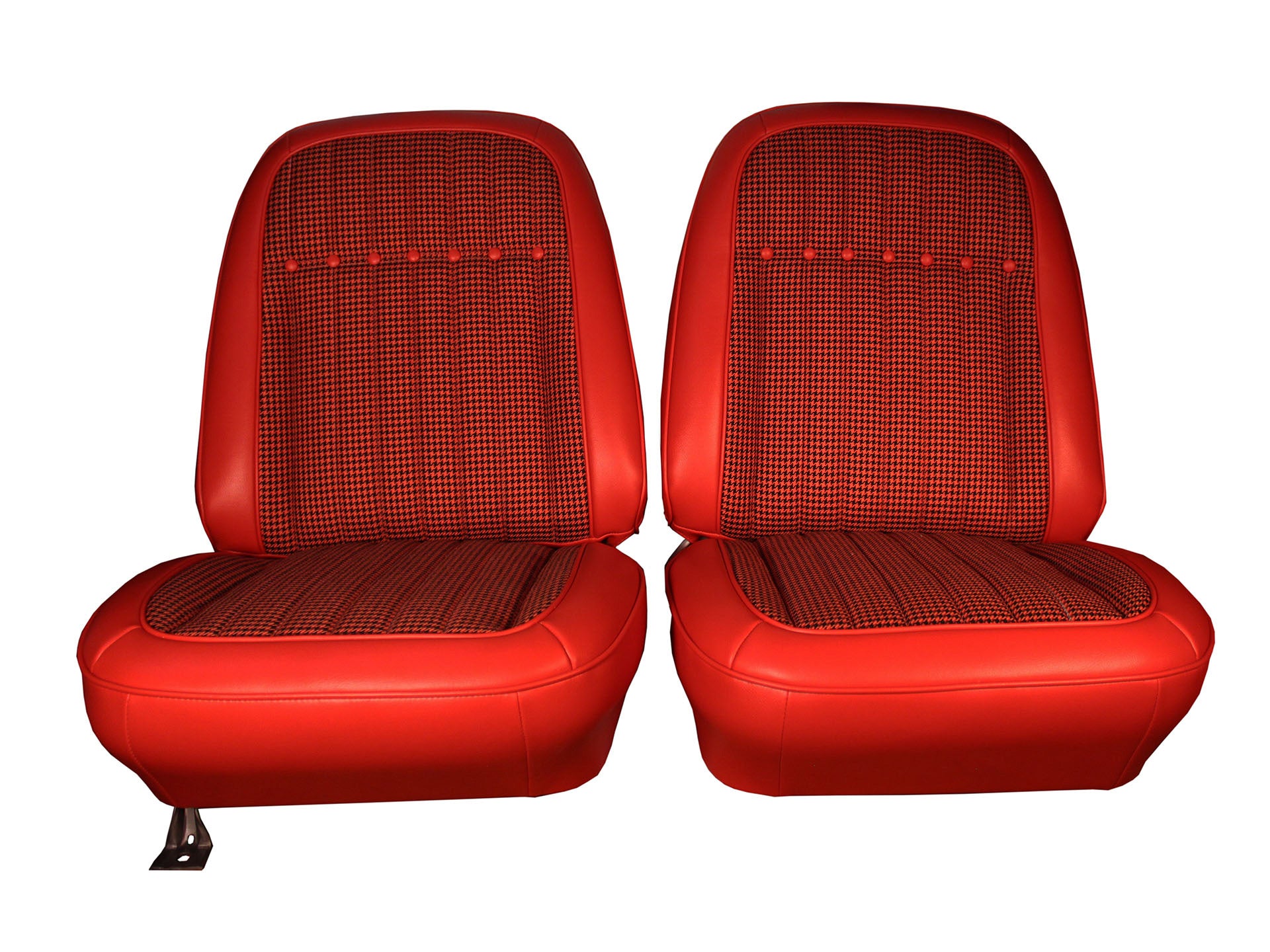 1969 Chevrolet Camaro Coupe Houndstooth Front Backet Seat Covers