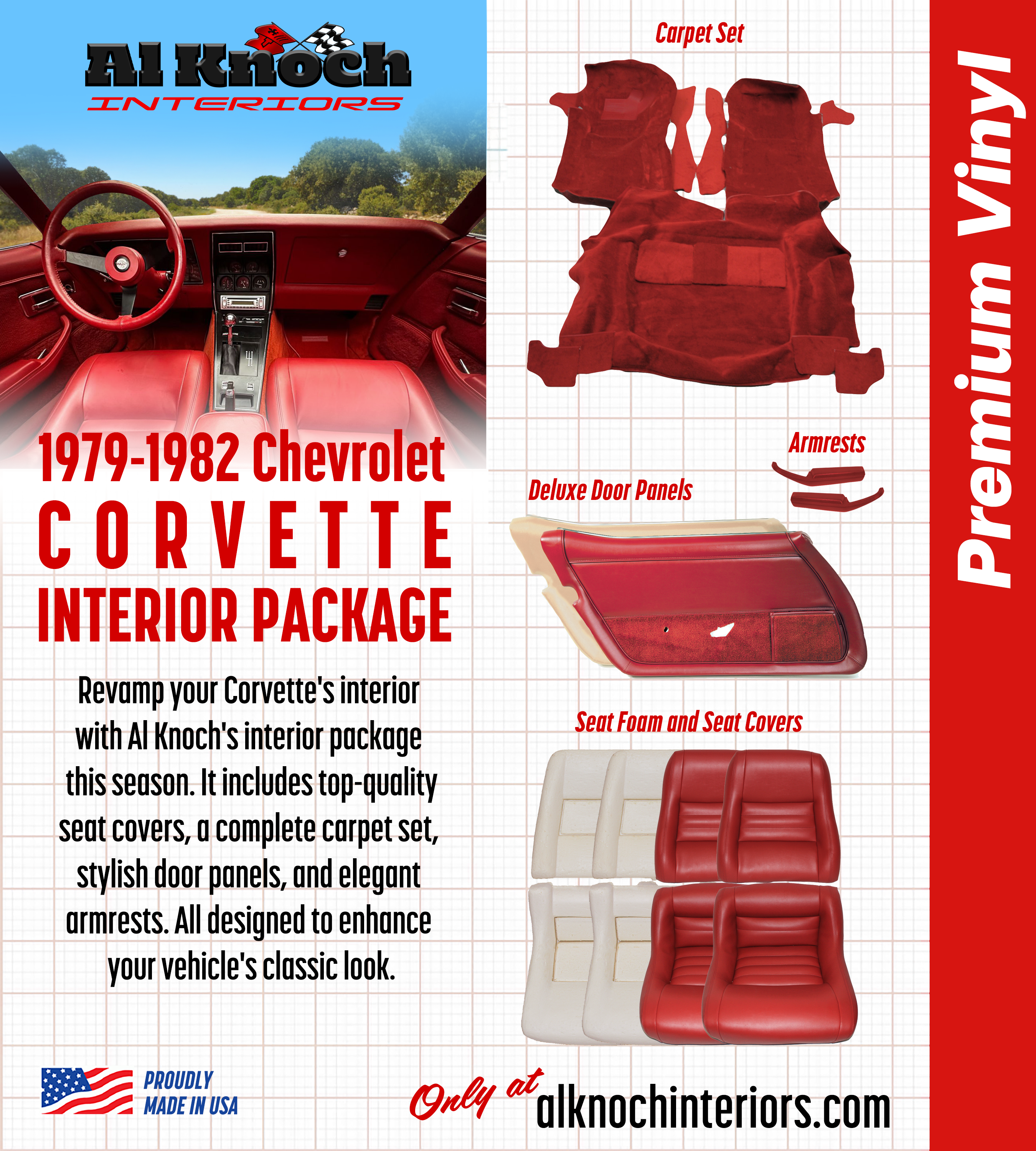 1979-1982 Chevrolet Corvette Vinyl Interior Package
