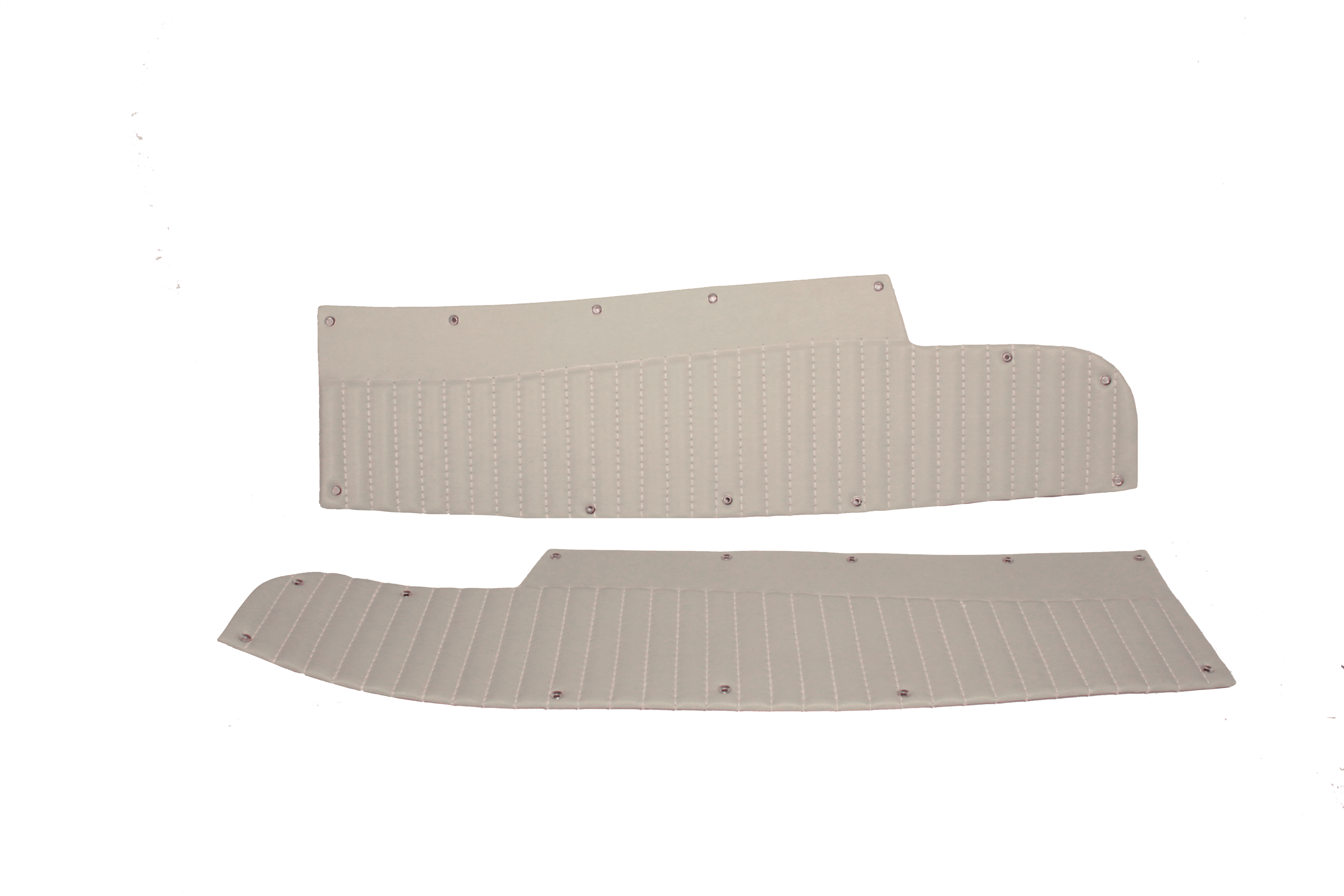1953-1955 Covered Upper Cardboards with Stitching & Grommets pr