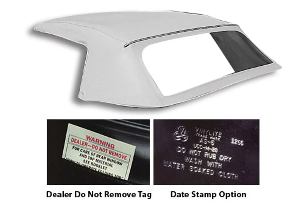 1953-1967 Chevrolet Corvette Convertible Top Original Date Stamp