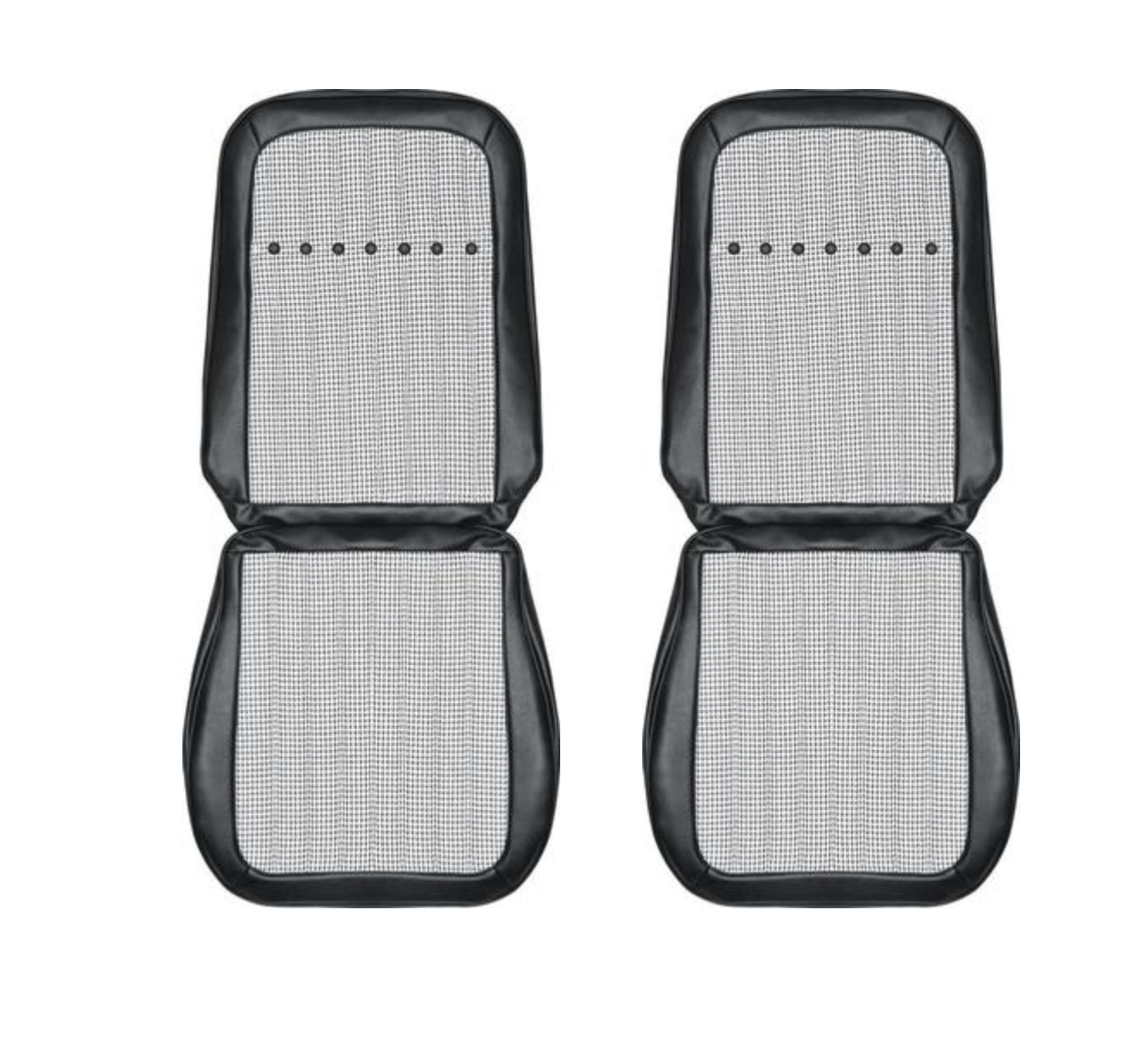 1969 Chevrolet Camaro Deluxe Roadster Houndstooth Front Bucket Seat Covers