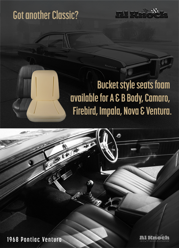 Seat Foam for Bucket Style Seats Available