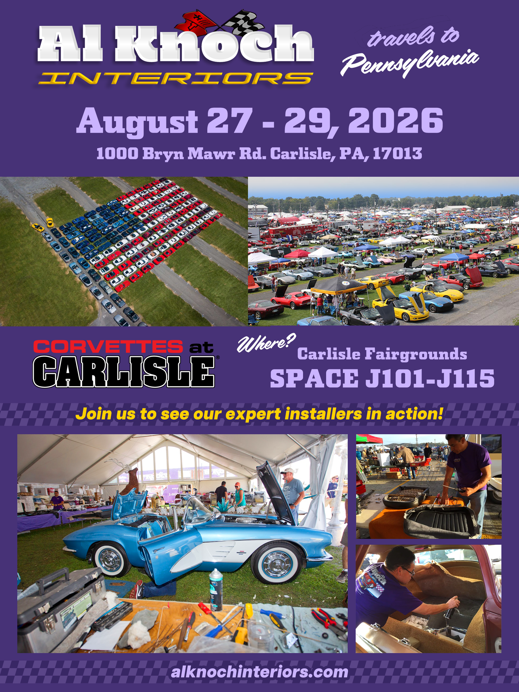 Al Knoch Interiors in Corvettes at Carlisle 2026