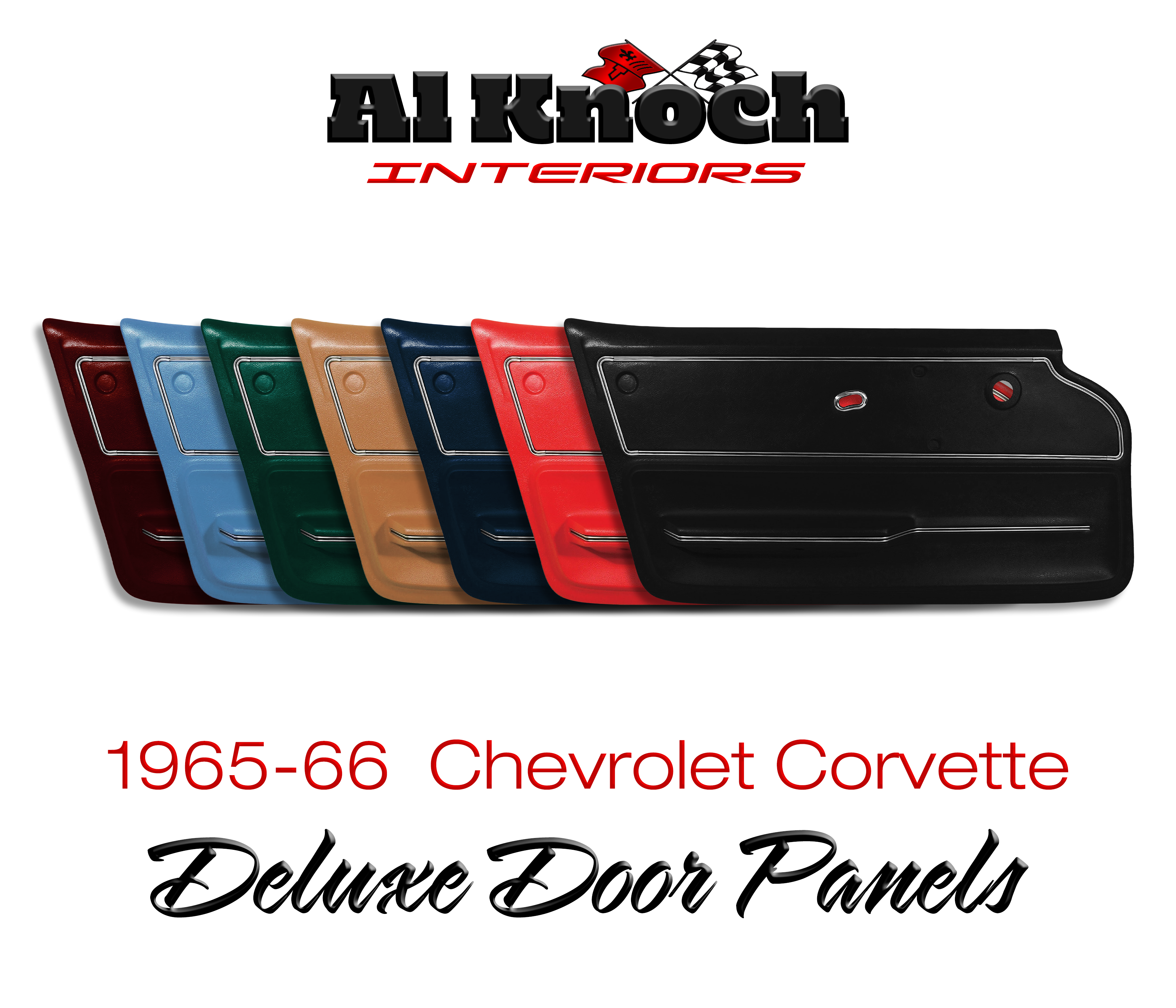 1965-1966 CHEVROLET CORVETTE-DELUXE DOOR PANELS pr