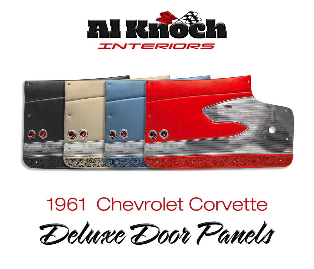 1961 Chevrolet Corvette Deluxe Door Panels (TEMPORARILY OUT OF STOCK)