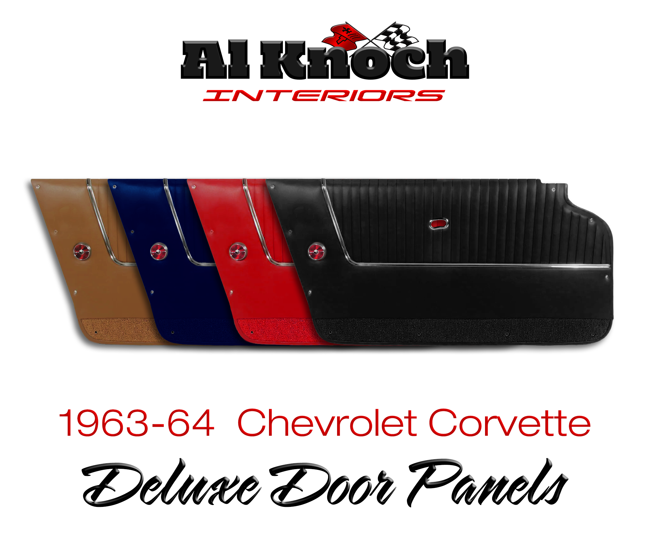 1963-1964 CHEVROLET CORVETTE-DELUXE DOOR PANELS pr