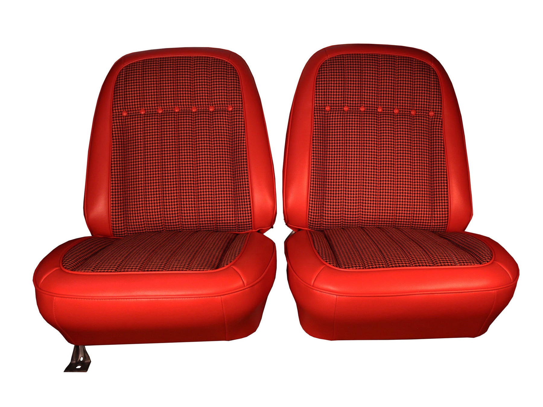 1969 CHEVROLET CAMARO COUPE HOUNDSTOOTH DELUXE SEAT COVERS FRONTS