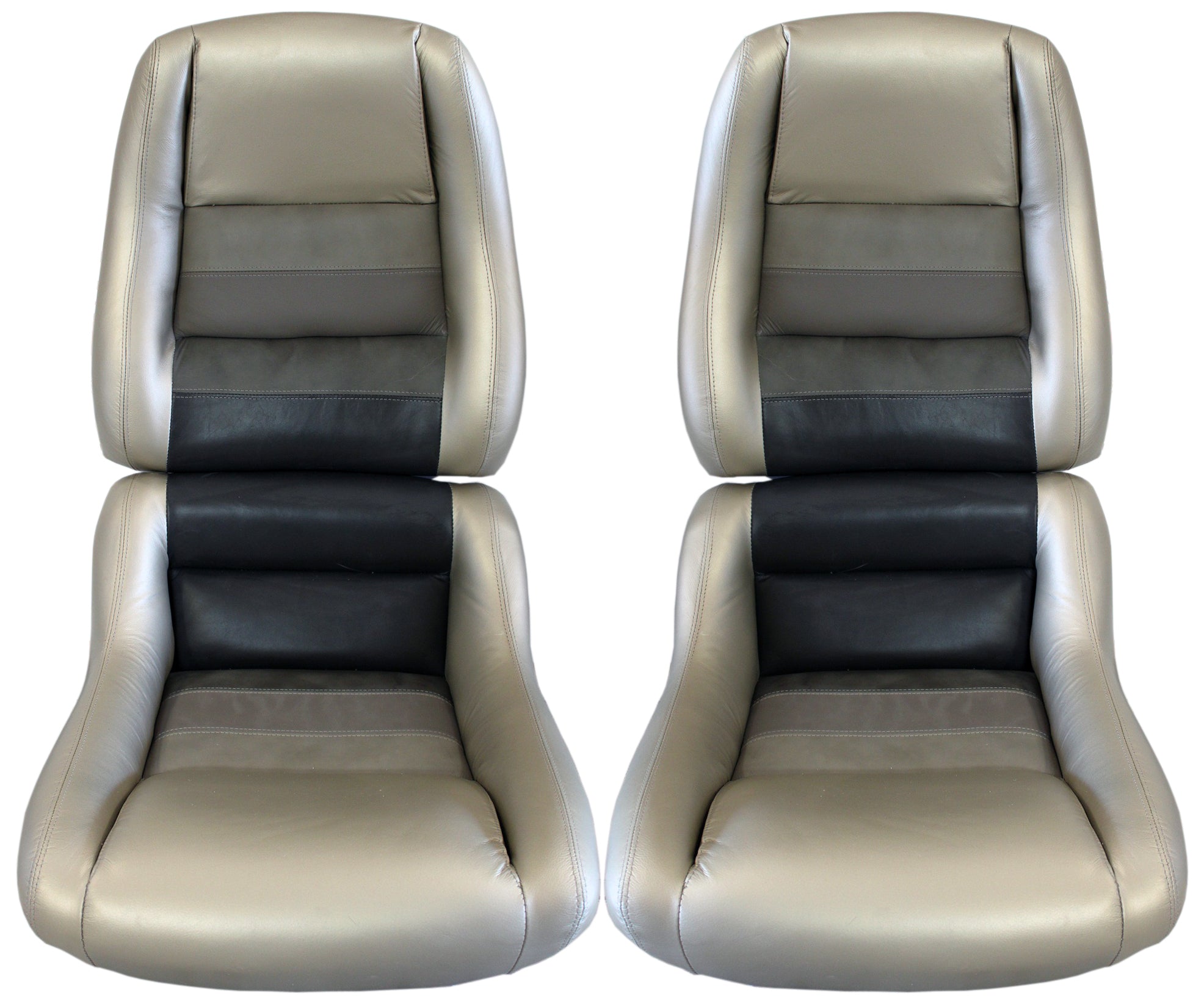 1979-1982 Chevrolet Corvette 100% Leather Seat Covers on Foam (Pair)