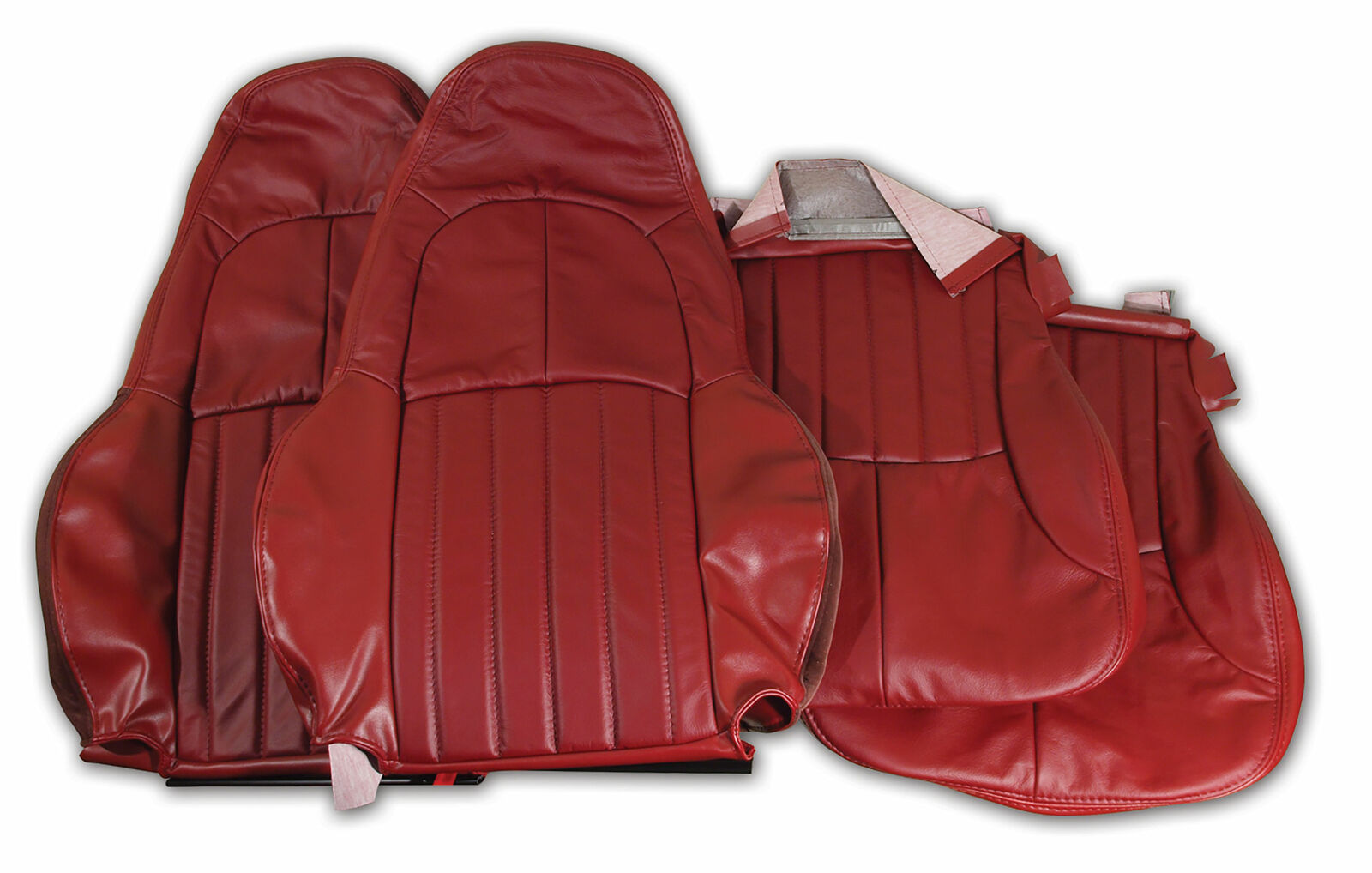 1997-2004 CHEVROLET CORVETTE STANDARD LEATHER SEAT COVERS PAIR