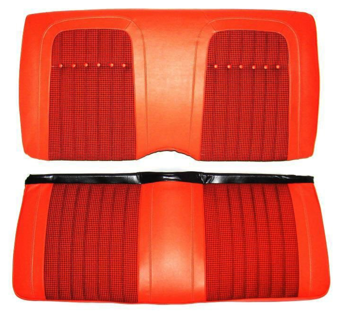 1969 CHEVROELT CAMARO ROADSTER HOUNDSTOOTH DELUXE SEAT COVERS REAR