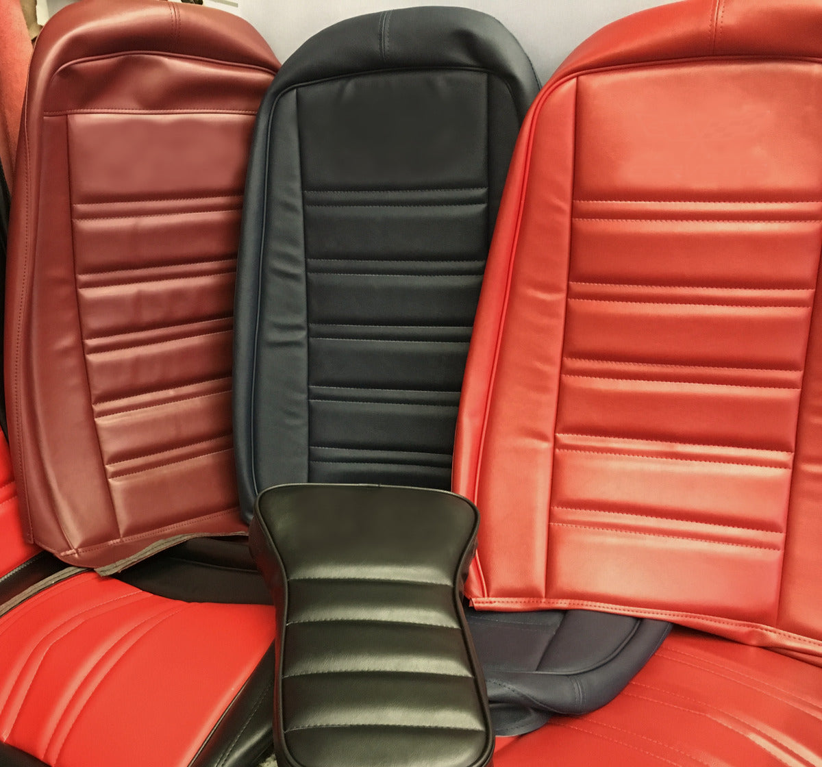 1975 CHEVROLET CORVETTE LEATHER SEAT COVERS with INSTALL KIT pr